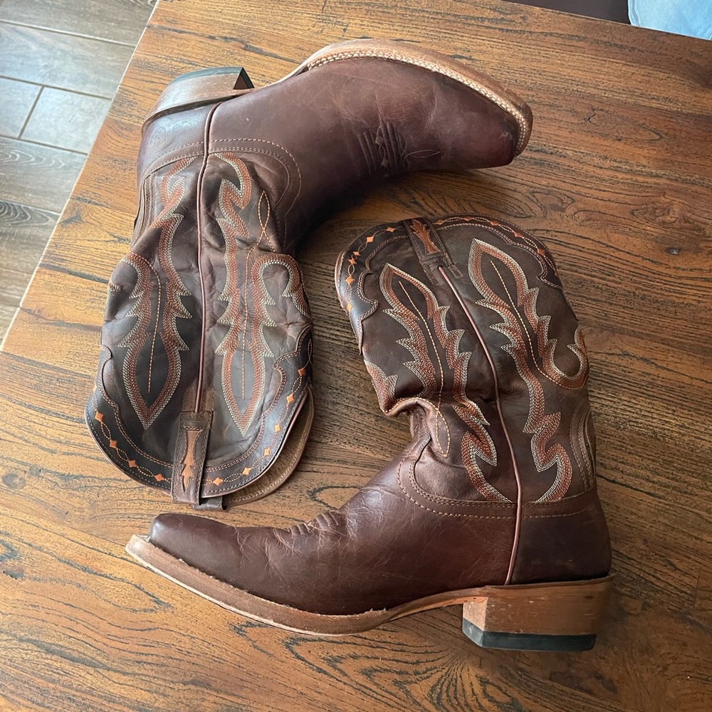 Ariat Hotwire Weathered Brown Cowboy Western Boots 12D 10008812